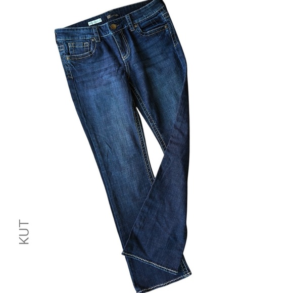 KUT | NWOT NATALIE HIGH RISE BOOTCUT JEANS | 8 SHORT - Picture 1 of 13